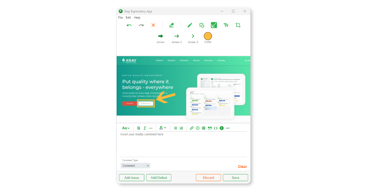 How identify report defects Screen 1