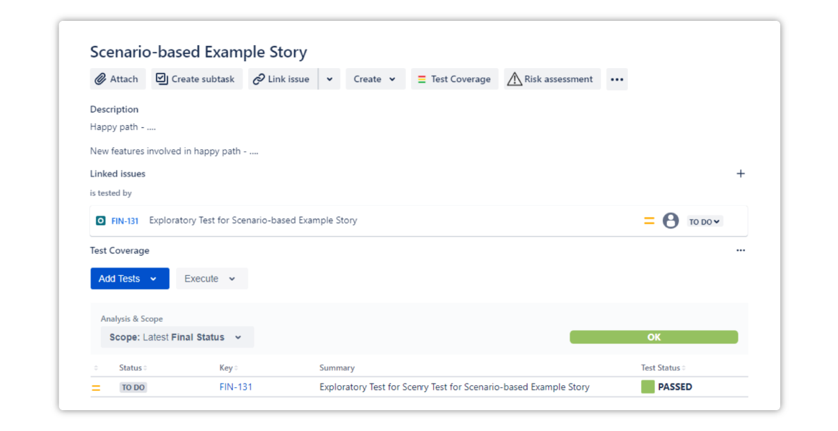 Xray-Scenario-Based-Example-Story-Linked-Issues