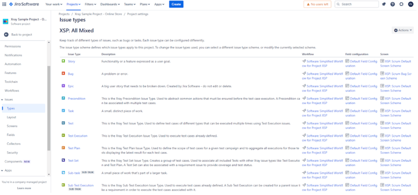 Xray-Jira-Issue-Types