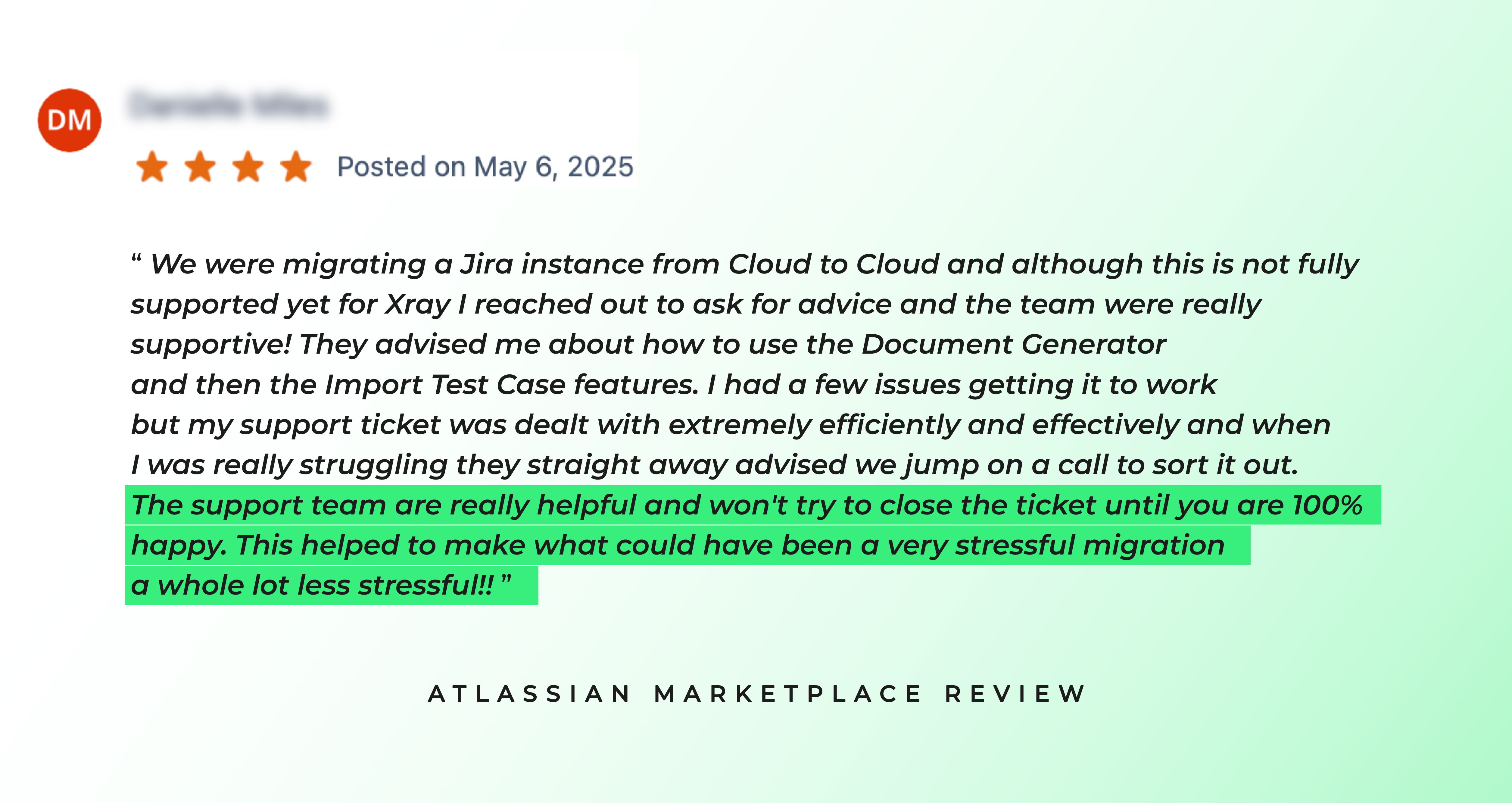 Atlassian Marketplace Review Support