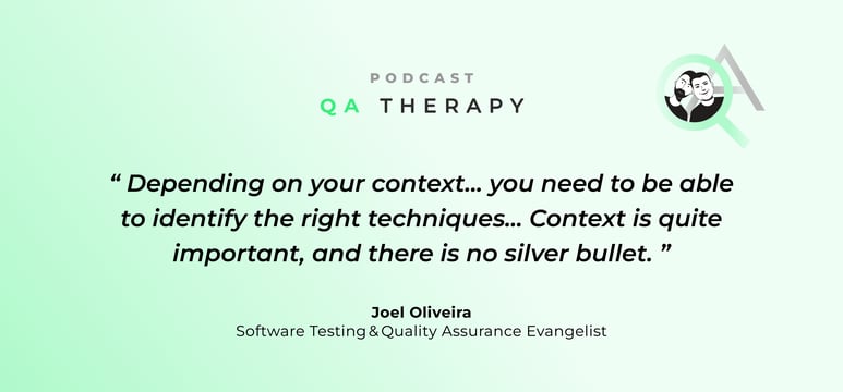 QA Therapy Podcast Quote Software Testing Xray