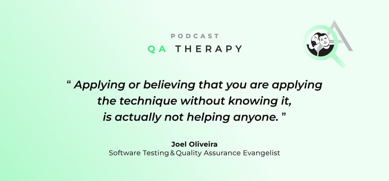 QA Therapy Podcast Quote Technique Testing Xray